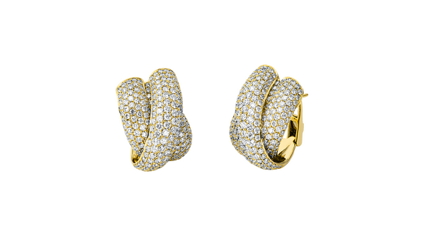Brogle Selection diamond hoop earrings