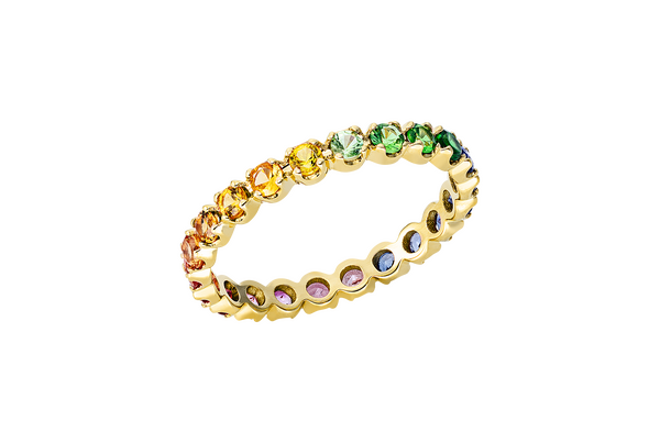 Brogle Classic Sapphire Ring Rainbow
