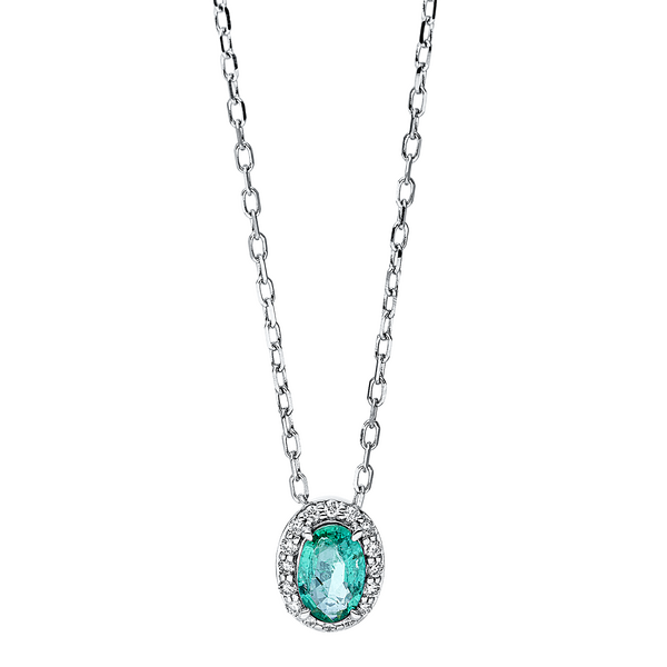 Brogle Classic Kette mit Smaragdanhänger