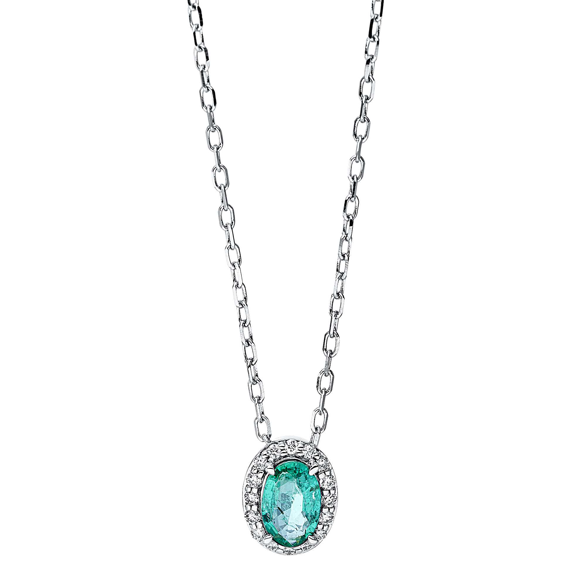 Brogle Classic necklace with emerald pendant Brogle Classic necklace with emerald pendant