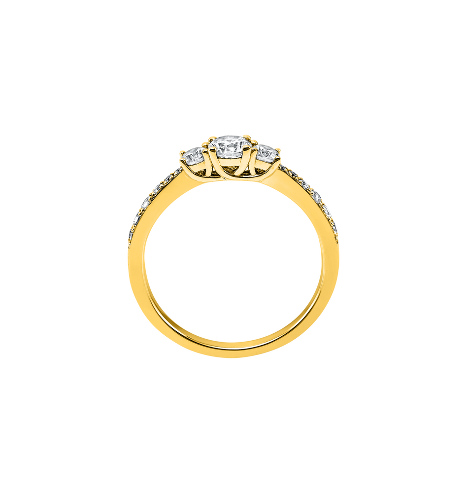 Brogle Solitaire Ring Trio Brogle Solitaire Ring Trio
