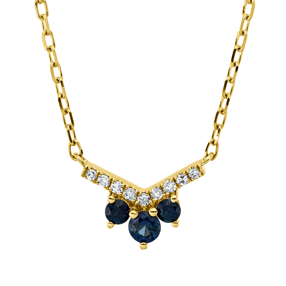 Brogle Classic Kette mit Saphiranhänger