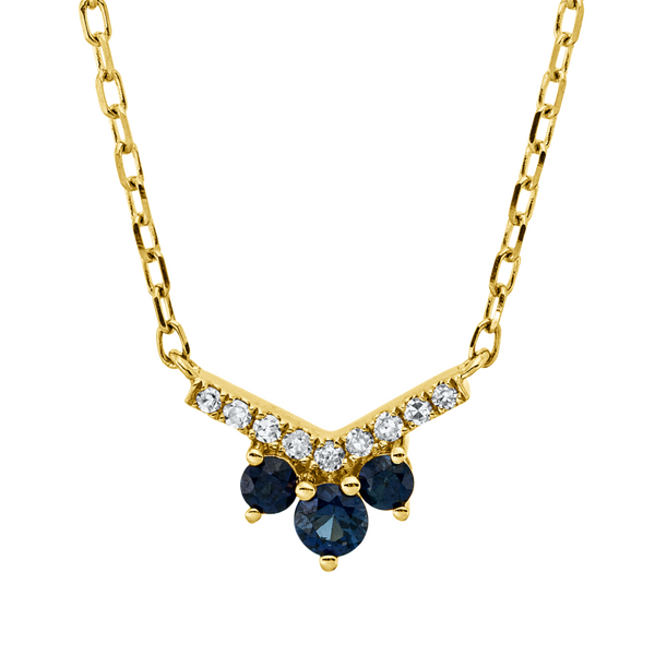 Brogle Classic Kette mit Saphiranhänger Brogle Classic Kette mit Saphiranhänger