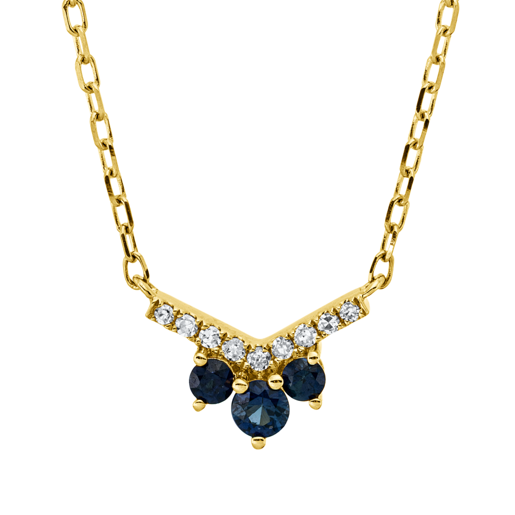 Brogle Classic Kette mit Saphiranhänger Brogle Classic Kette mit Saphiranhänger