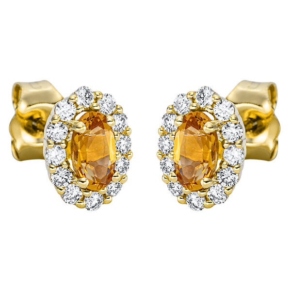 Brogle Selection Felicity stud earrings with citrines