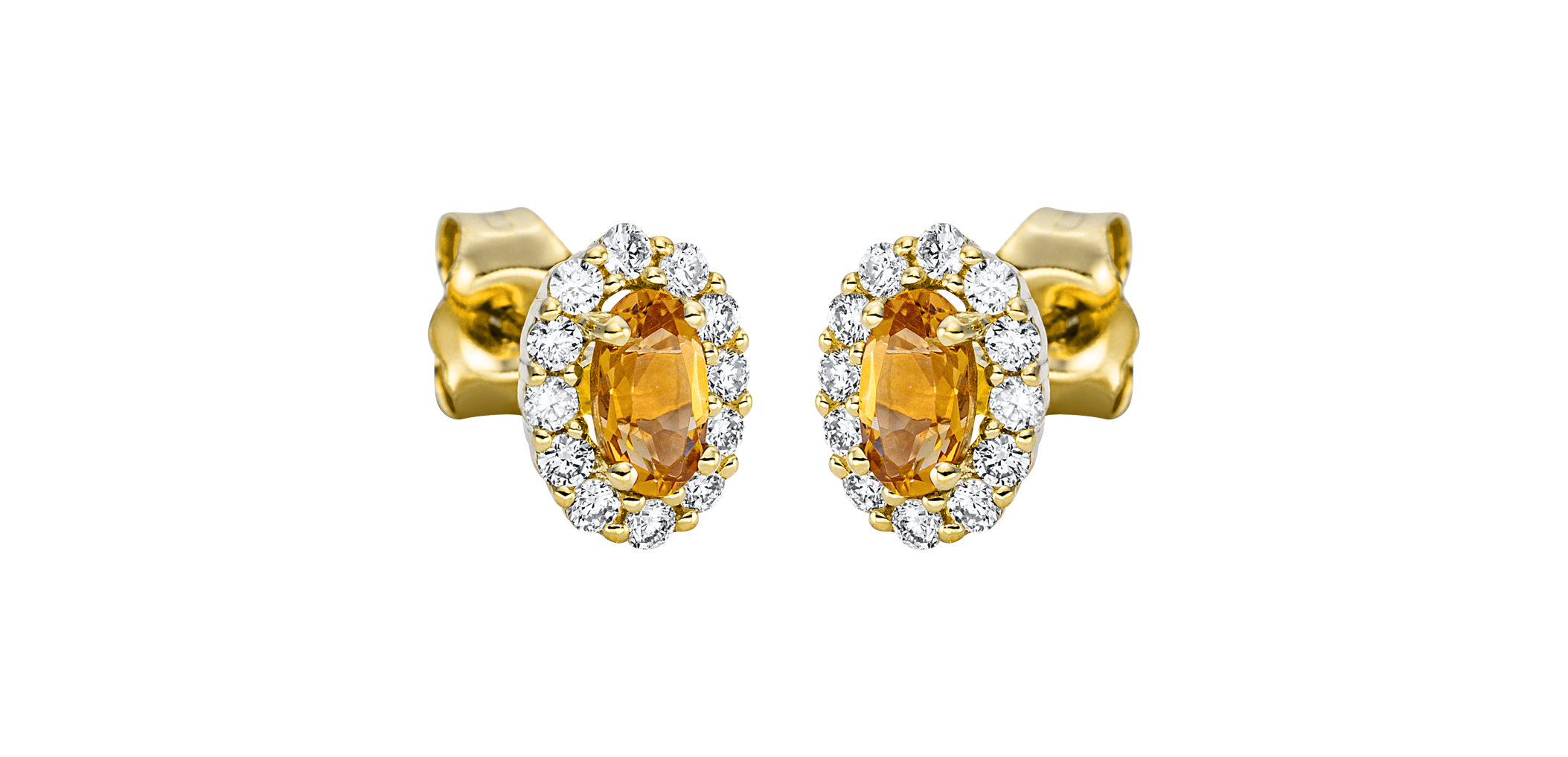 Brogle Classic citrine stud earrings Brogle Classic citrine stud earrings