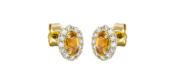 Brogle Classic Citrinohrstecker Brogle Classic Citrinohrstecker