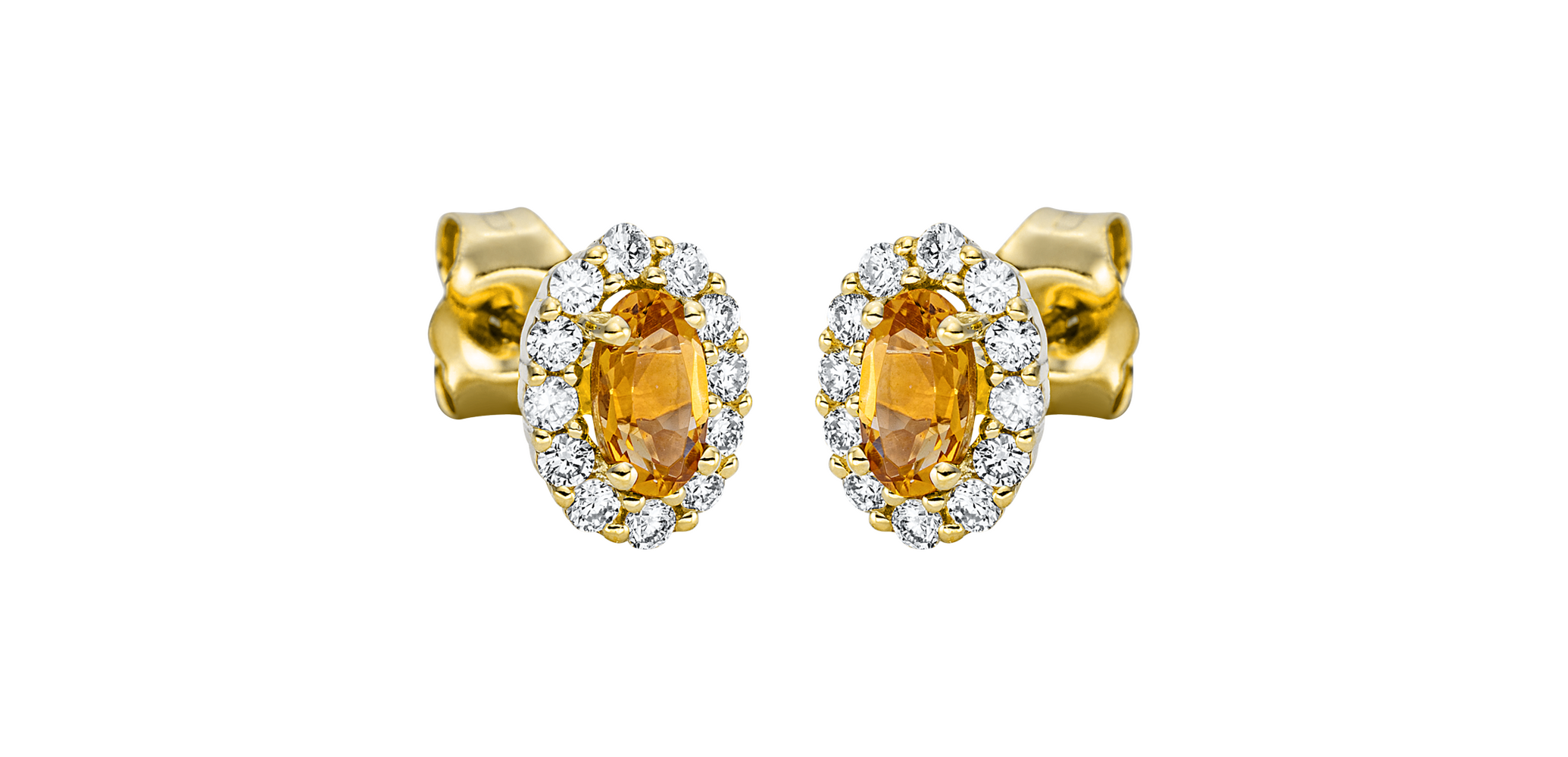 Brogle Classic citrine stud earrings Brogle Classic citrine stud earrings