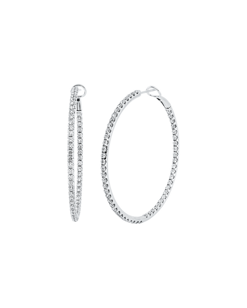 Brogle Selection diamond hoop earrings Brogle Selection diamond hoop earrings