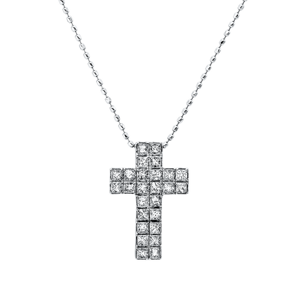 Brogle Classic necklace with diamond cross Brogle Classic necklace with diamond cross
