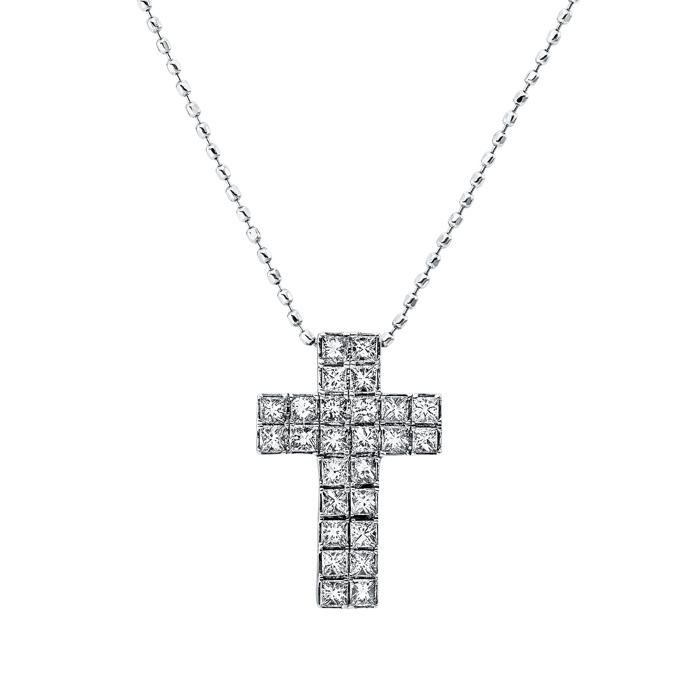 Brogle Classic Kette mit Diamantkreuz Brogle Classic Kette mit Diamantkreuz