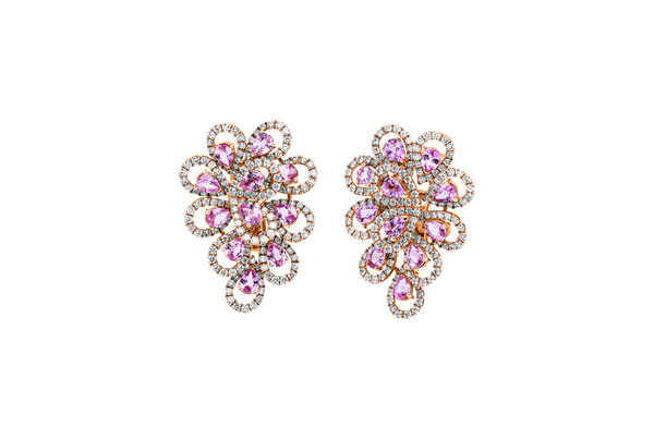 Brogle Selection sapphire hoop earrings