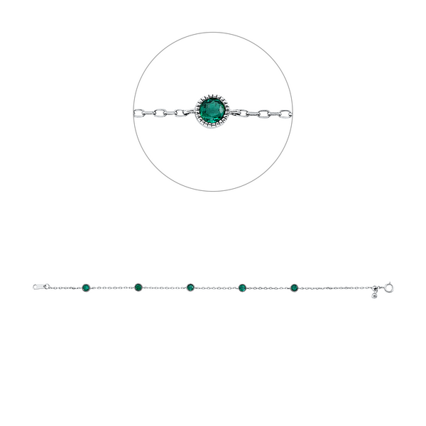 Brogle Classic emerald bracelet