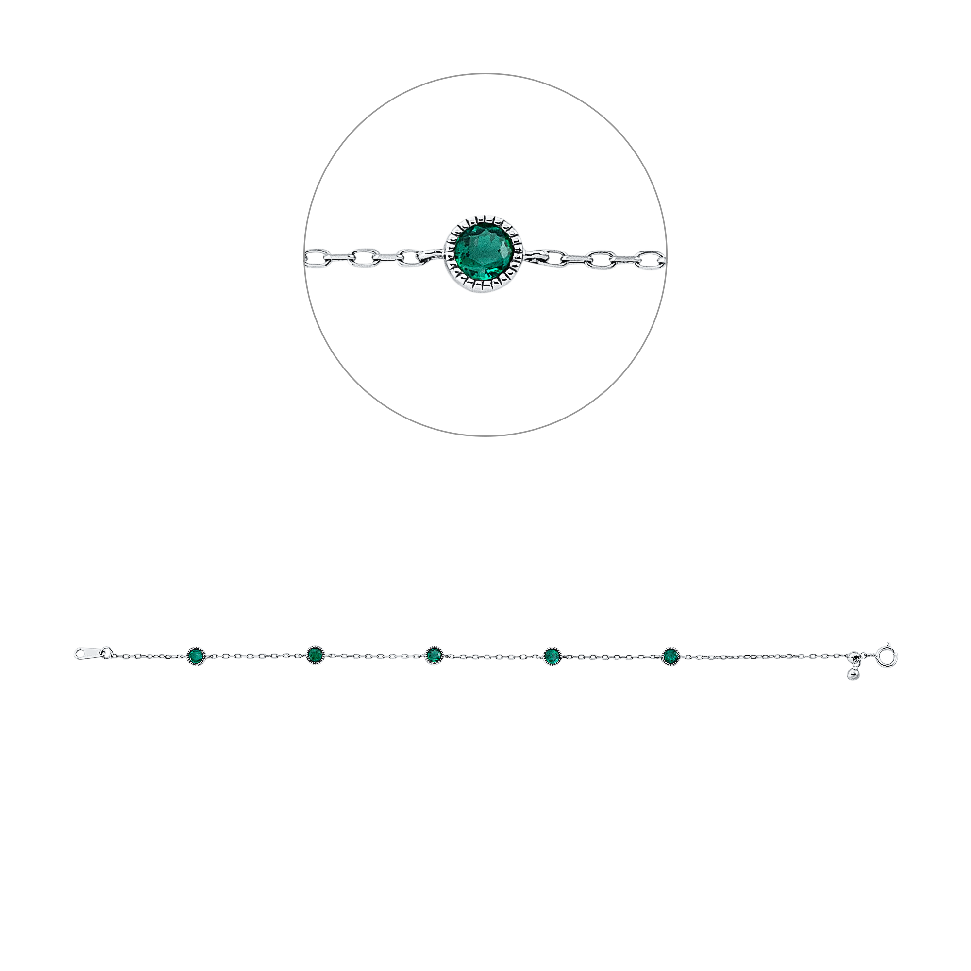 Brogle Classic emerald bracelet Brogle Classic emerald bracelet