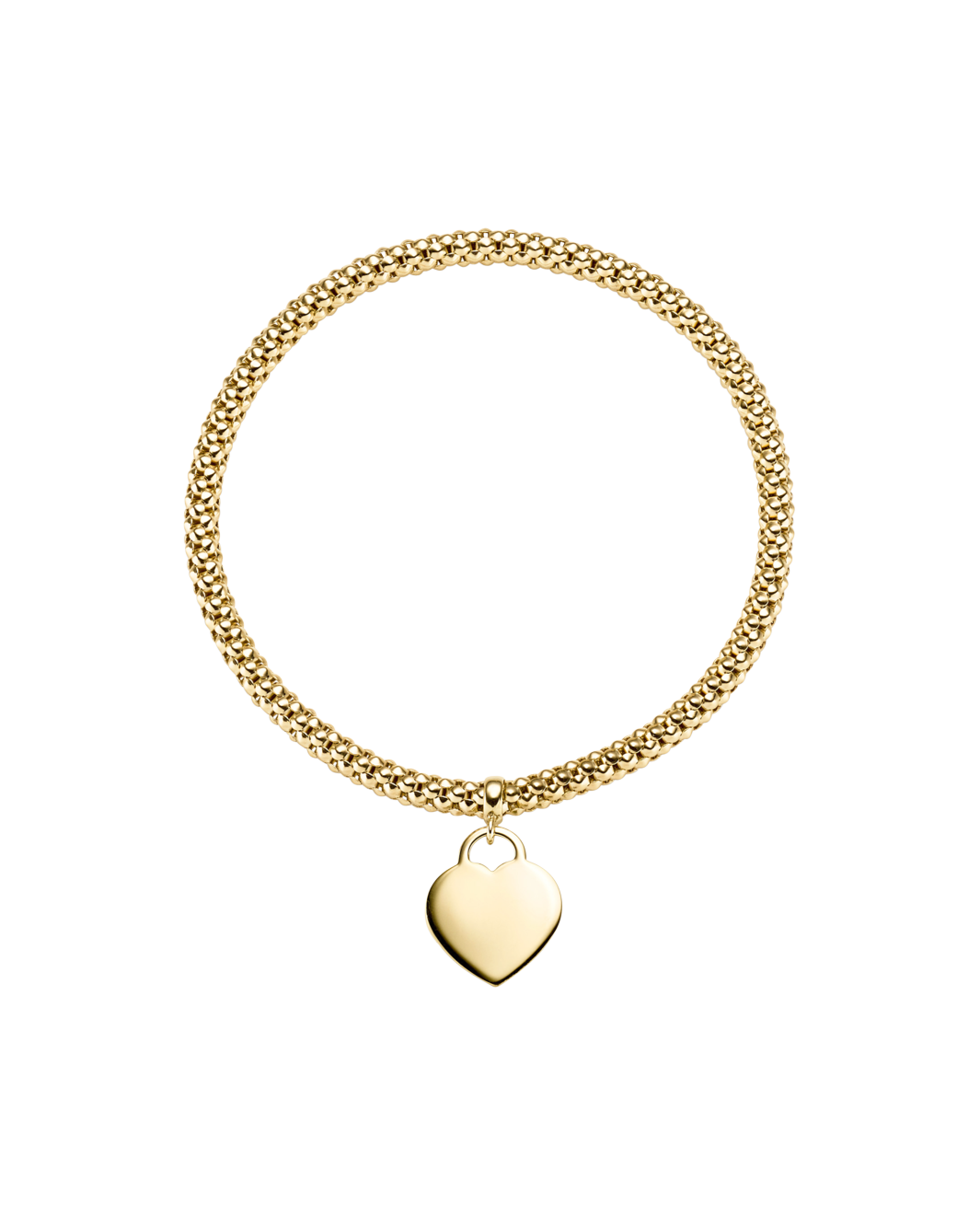 Brogle Classic Armband mit Goldherz flexibel 4mm Brogle Classic Armband mit Goldherz flexibel 4mm