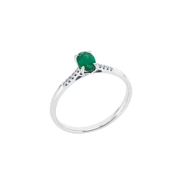 Brogle Classic emerald ring