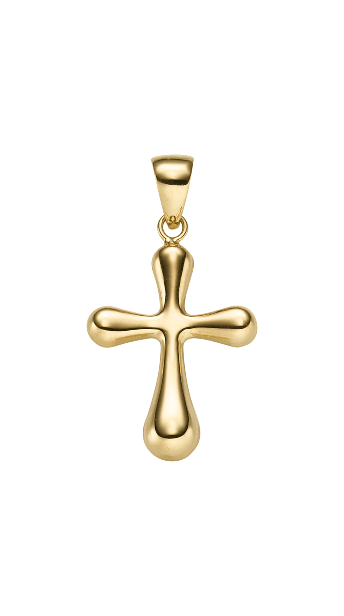 Brogle Classic cross pendant in gold Brogle Classic cross pendant in gold