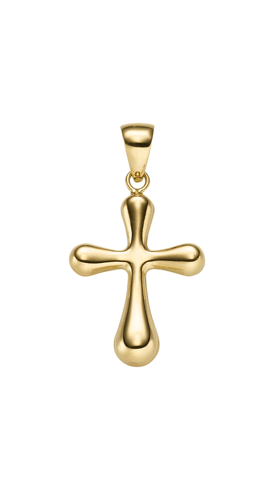Brogle Classic cross pendant in gold Brogle Classic cross pendant in gold