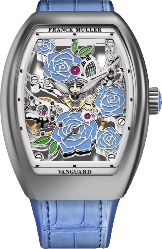 Franck Muller Vanguard Rose Skeleton 42.3 x 32mm