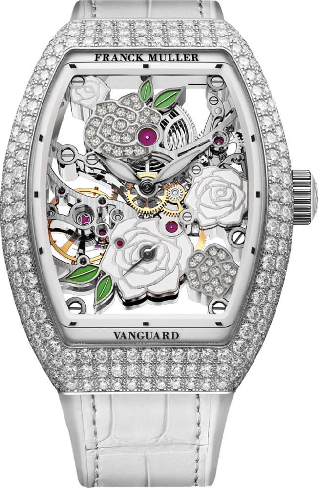 Franck Muller Vanguard Rose Skeleton 42.3 x 32mm Franck Muller Vanguard Rose Skeleton 42.3 x 32mm