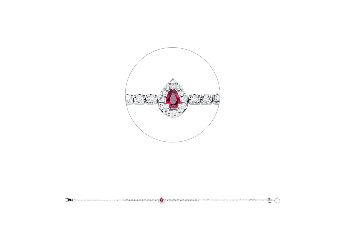 Brogle Classic ruby bracelet