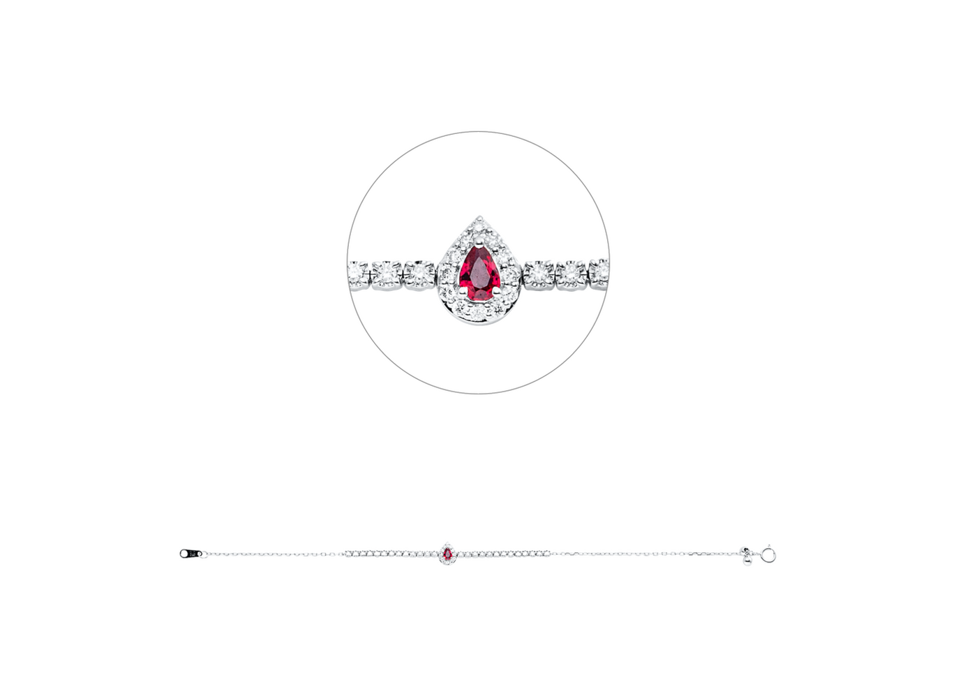 Brogle Classic ruby bracelet