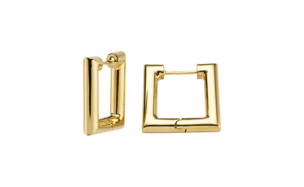 Brogle Classic gold hoop earrings Brogle Classic gold hoop earrings