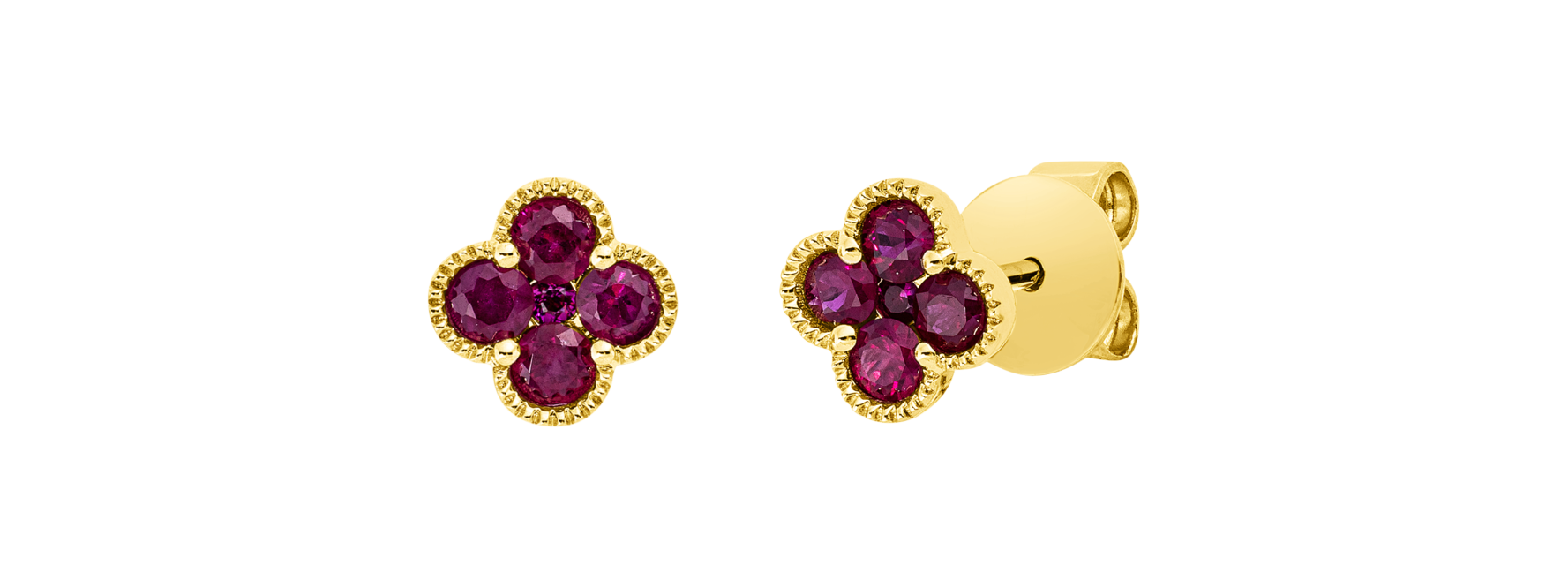 Brogle Classic Rubinohrstecker