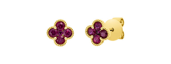 Brogle Classic Rubinohrstecker