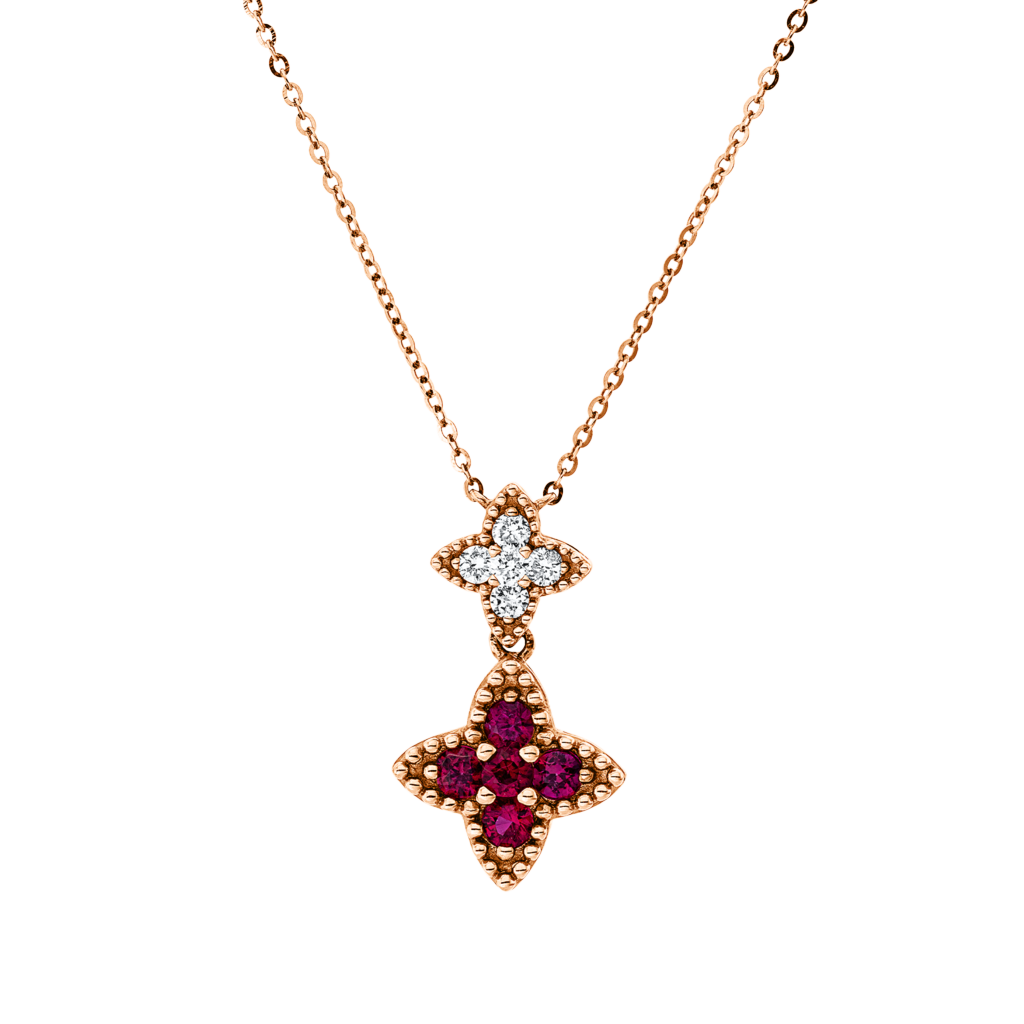 Brogle Classic Kette mit Rubinanhänger Brogle Classic Kette mit Rubinanhänger