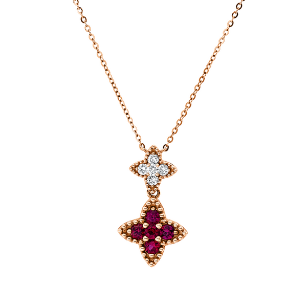 Brogle Classic necklace with ruby pendant Brogle Classic necklace with ruby pendant
