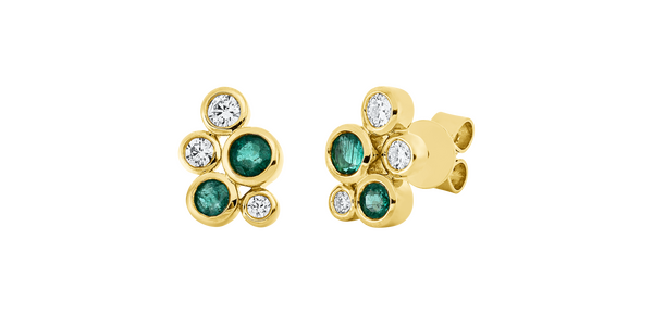 Brogle Classic Smaragdohrstecker