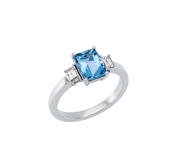 Brogle Classic aquamarine ring