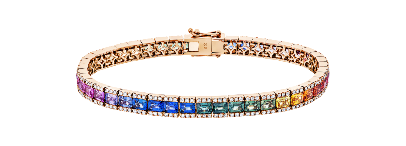 Brogle Selection Saphirarmband Rainbow Brogle Selection Saphirarmband Rainbow