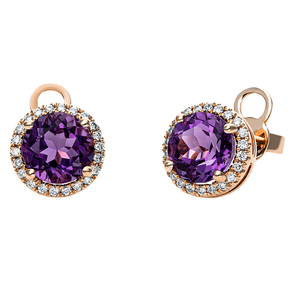 Brogle Selection Felicity stud earrings with amethysts