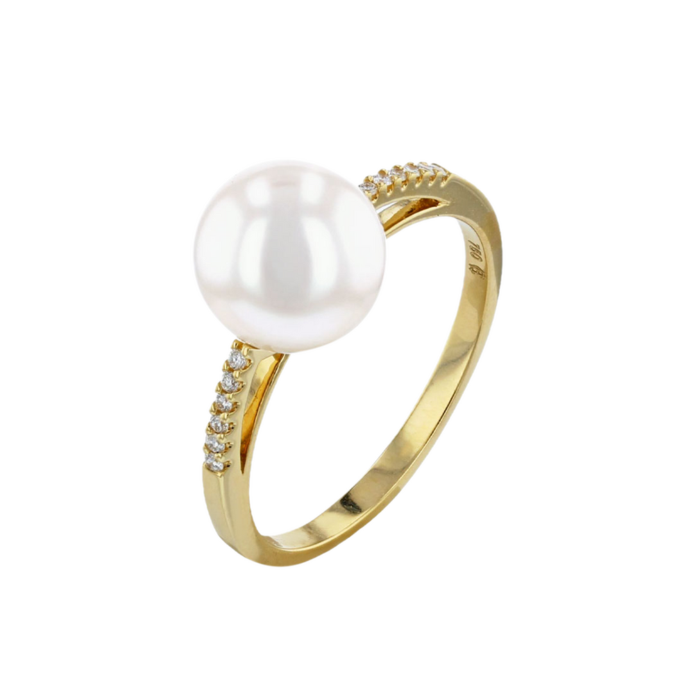 Brogle Selection Ocean freshwater pearl ring