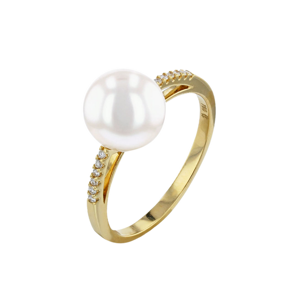 Brogle Selection Ocean freshwater pearl ring