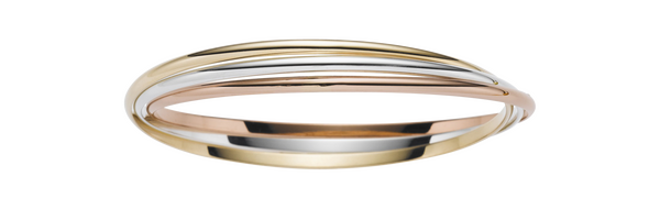 Brogle Classic bicolour gold bangle 3mm Brogle Classic bicolour gold bangle 3mm