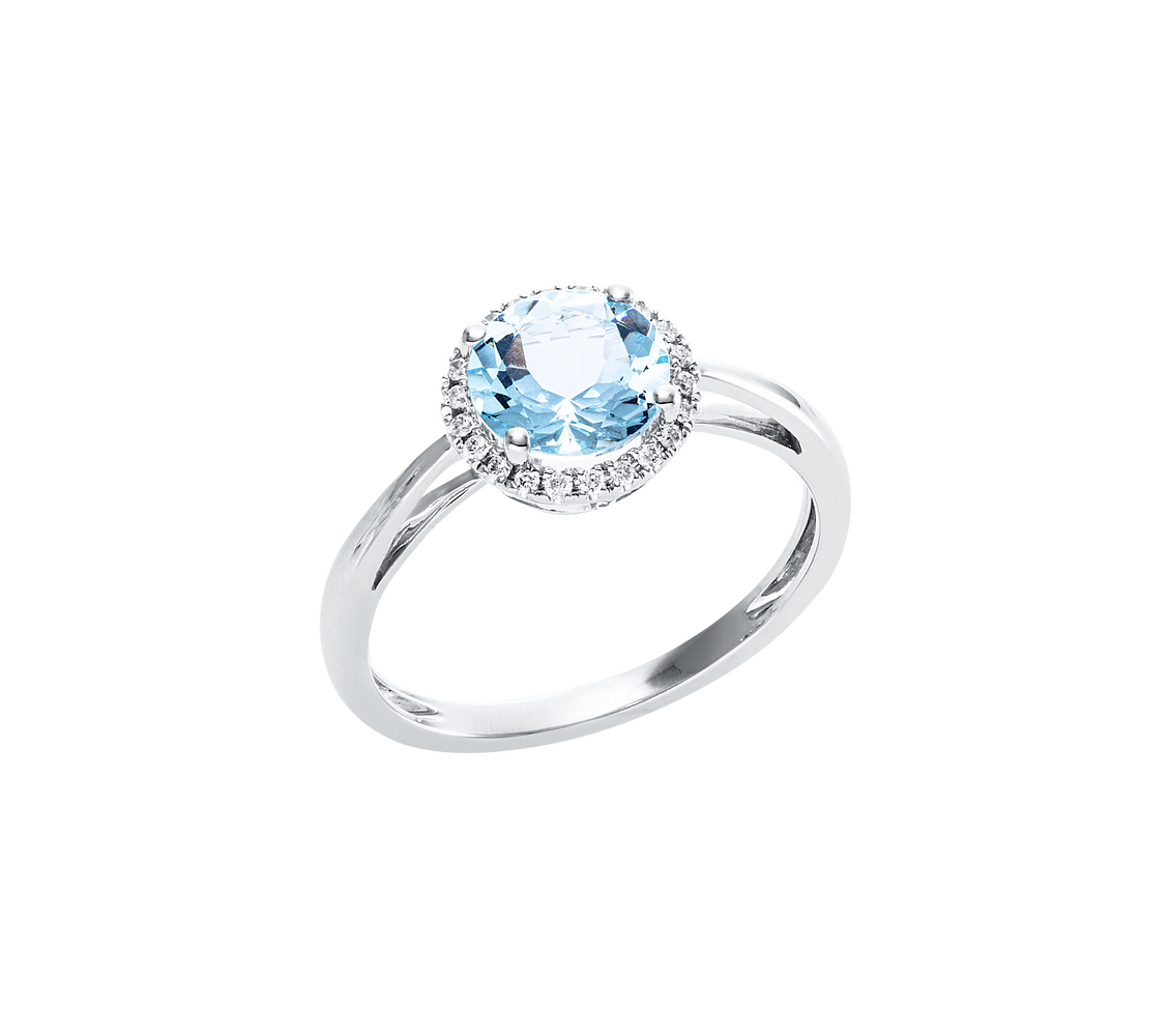 Brogle Classic aquamarine ring