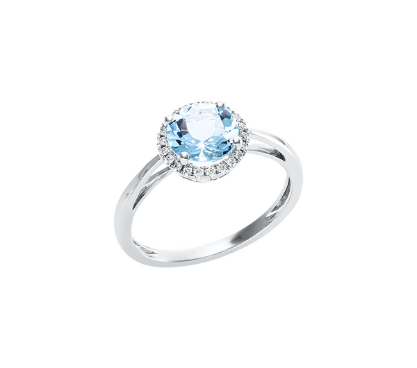 Brogle Classic aquamarine ring