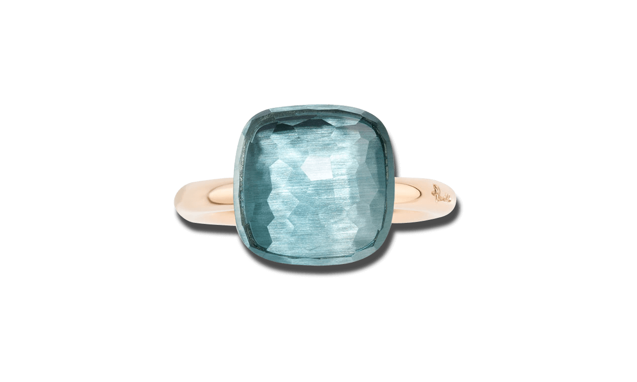 Pomellato Nudo Maxi Blautopas Ring Pomellato Nudo Maxi Blautopas Ring