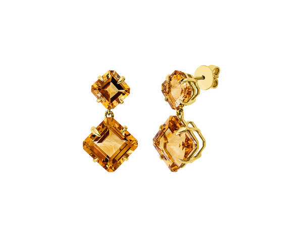 Brogle Classic citrine stud earrings