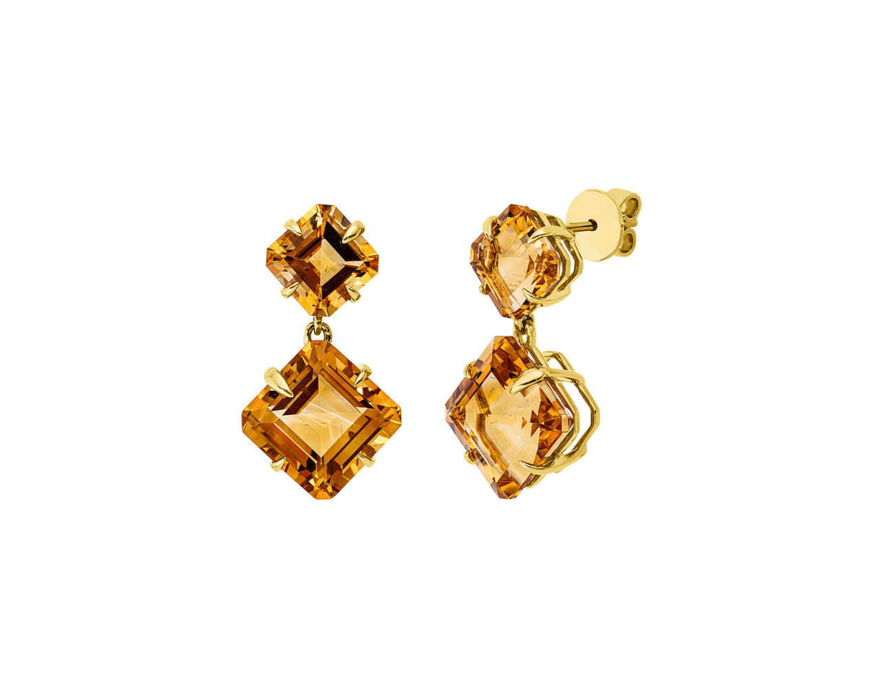 Brogle Classic citrine stud earrings Brogle Classic citrine stud earrings