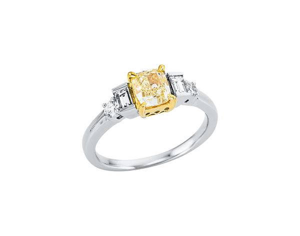 Brogle bicolor solitaire ring Brogle bicolor solitaire ring