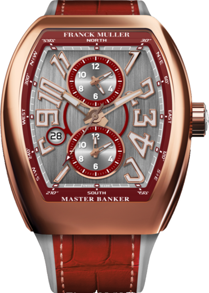 Franck Muller Vanguard Master Banker 3 time zones 53.7 x 44mm