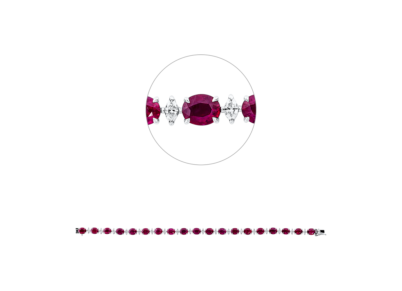 Brogle Selection ruby bracelet
