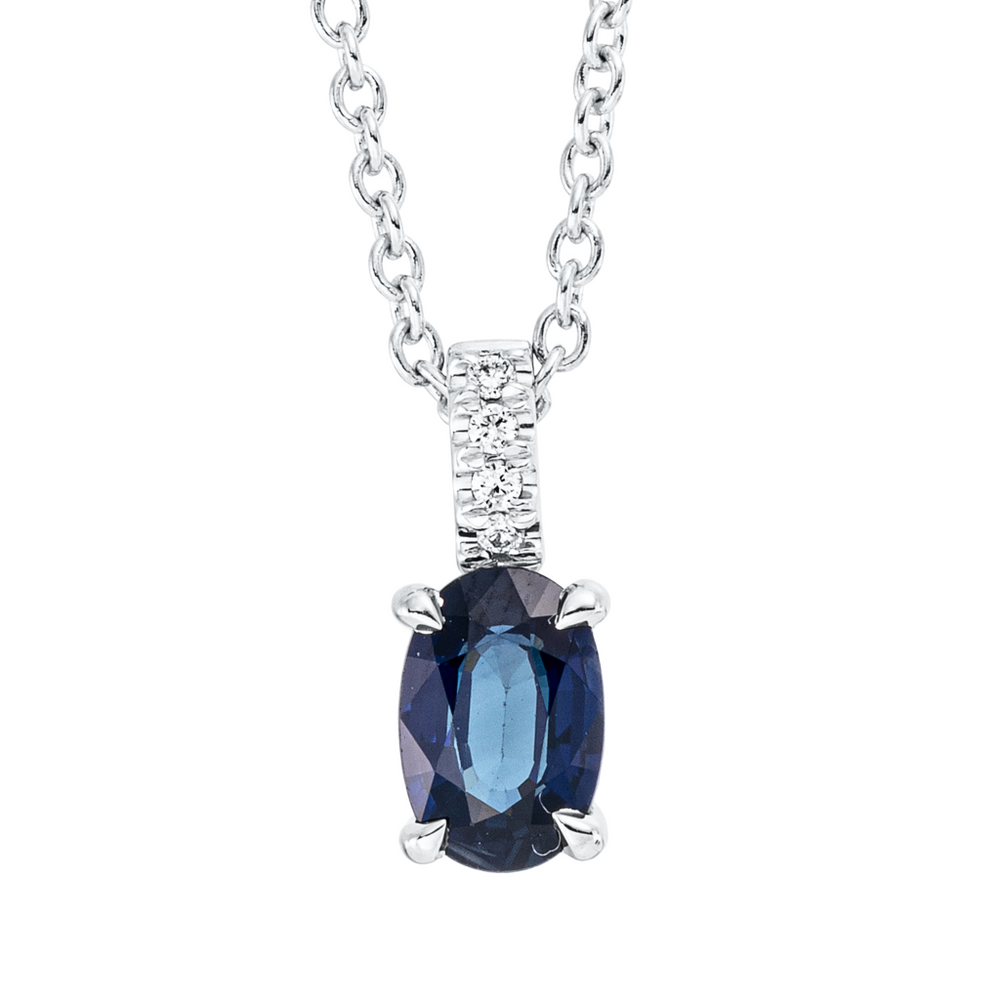 Brogle Classic necklace with sapphire pendant