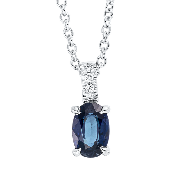 Brogle Classic necklace with sapphire pendant