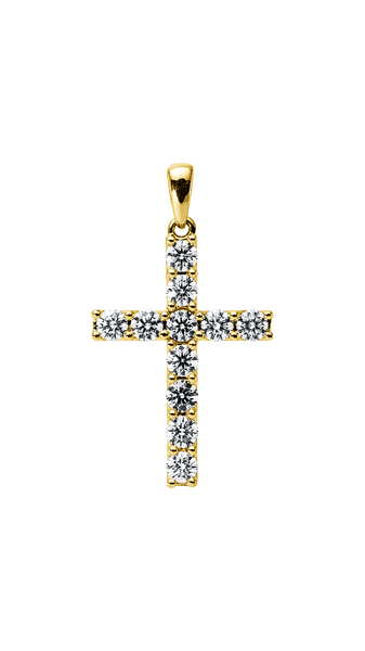 Brogle Selection Kreuzanhänger mit Diamanten