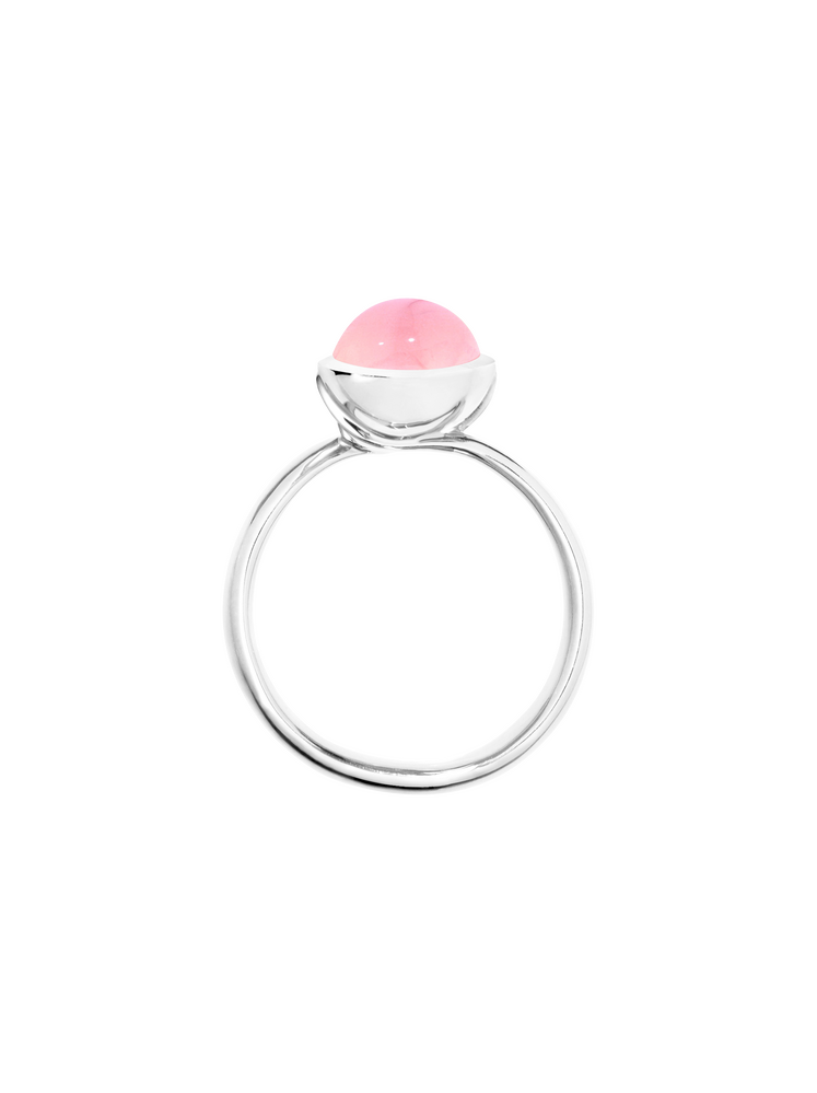 Tamara Comolli Bouton pinkfarbener Chalcedon S Ring
